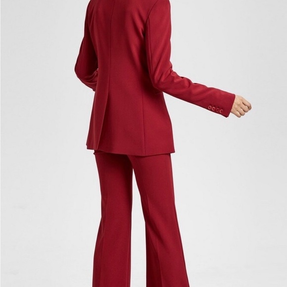Theory Crepe Power Jacket in Bright Raspberry, size 4 - Picture 9 of 11